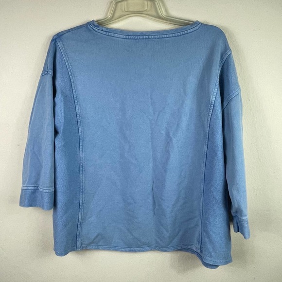 J. Jill Blue 3/4 Length Lite & Soft Ribbed sweater size 1X - Picture 3 of 7